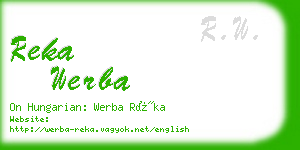 reka werba business card